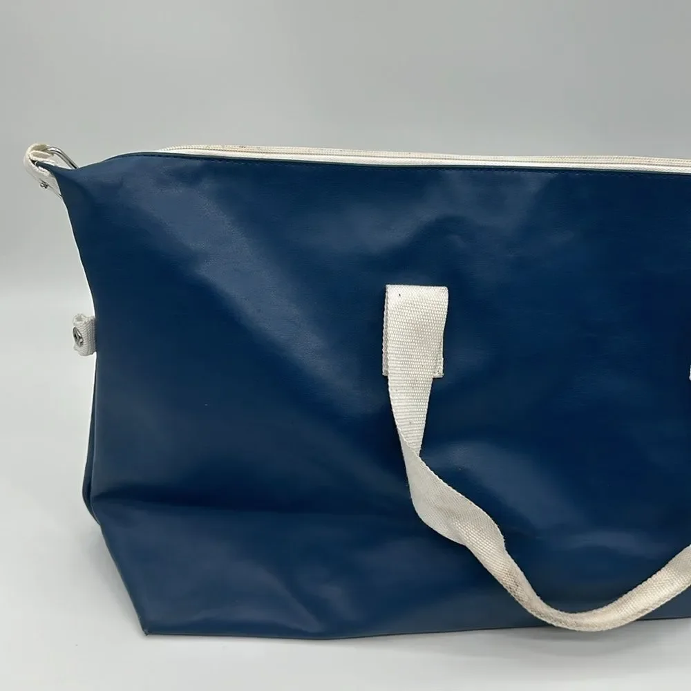 Calvin Klein Frangrances Bag Vintage Blue White Duffel Travel Weekender Gym
